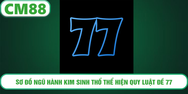 Sơ đồ ngũ hành kim sinh thổ thể hiện quy luật đề 77